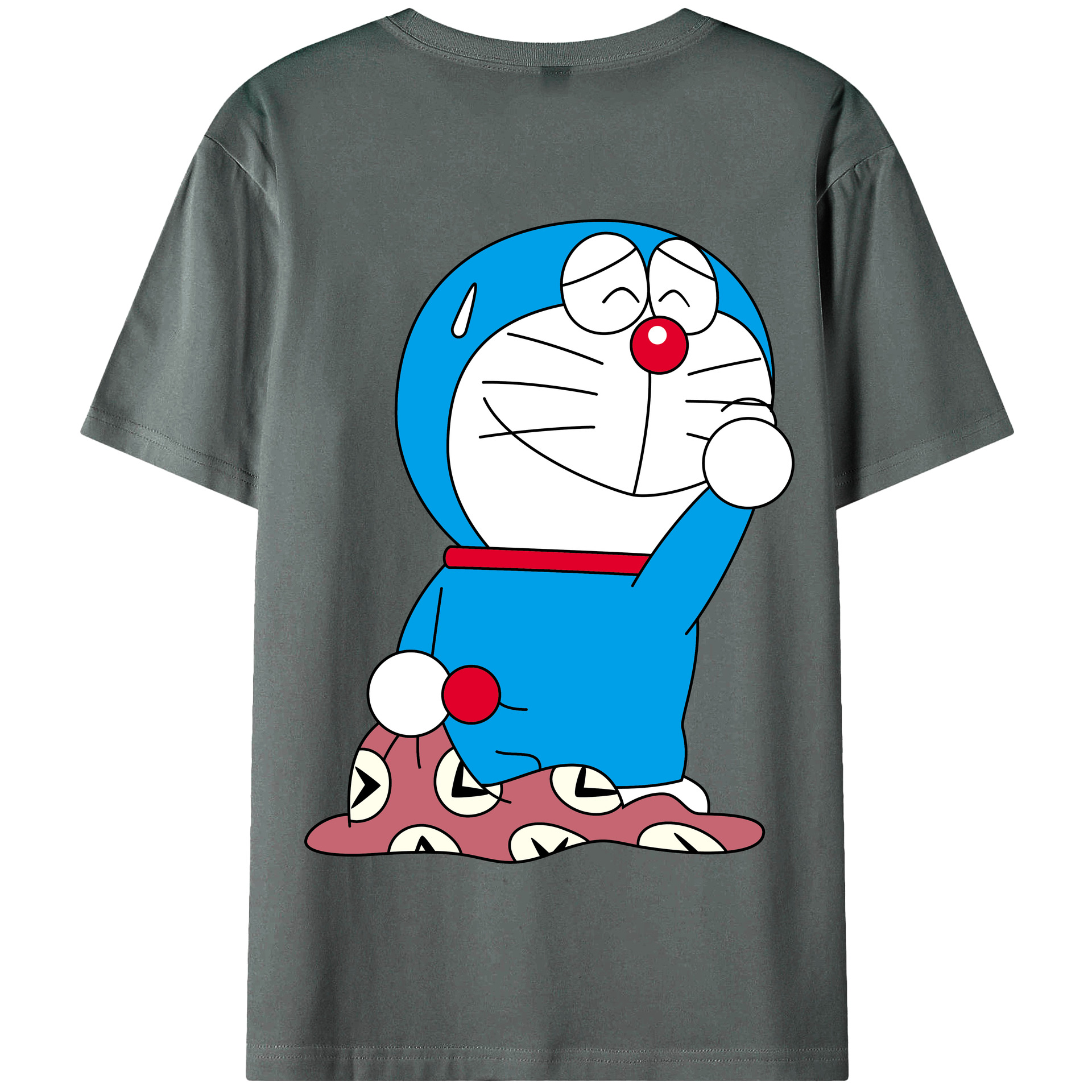 （画像用） ドラえもん Doraemon 綿100％半袖Tシャツ（背面プリント）